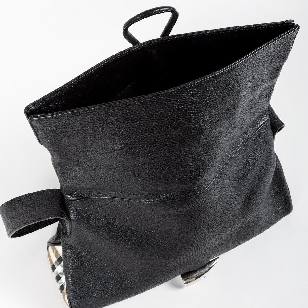 Burberry Haymarket Horn Toggle Shoulder Bag - Picture 9 of 11